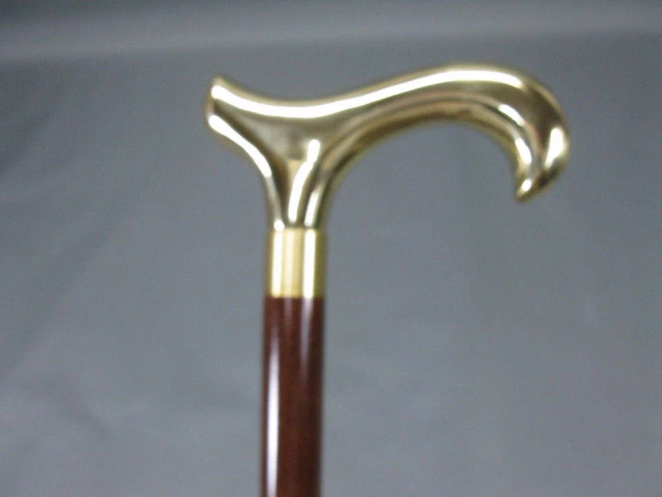 Латунная ручка винтажный стиль деревянный стержень трость палка викторианский стиль подарок - Изображение 2 из 3