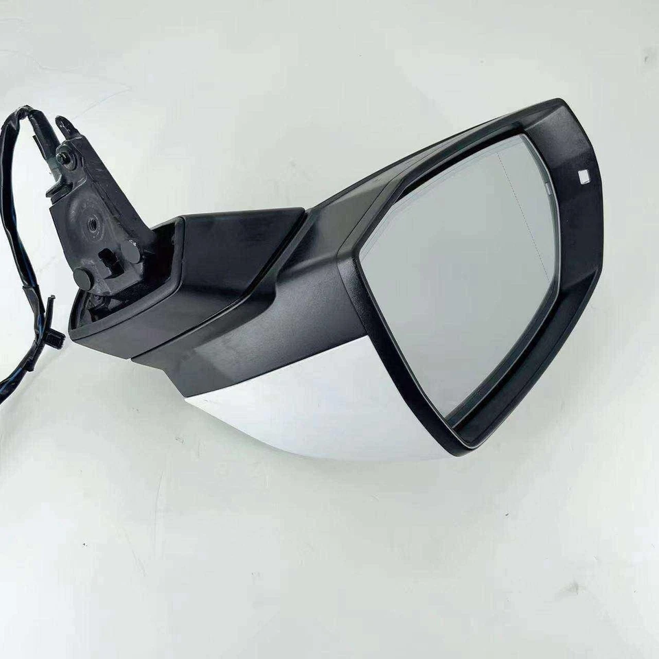 2Pcs Lane Assist Car Side Door Rear View Mirror Fits for AUDI Q5 2018-2024 White - Image 3 of 4