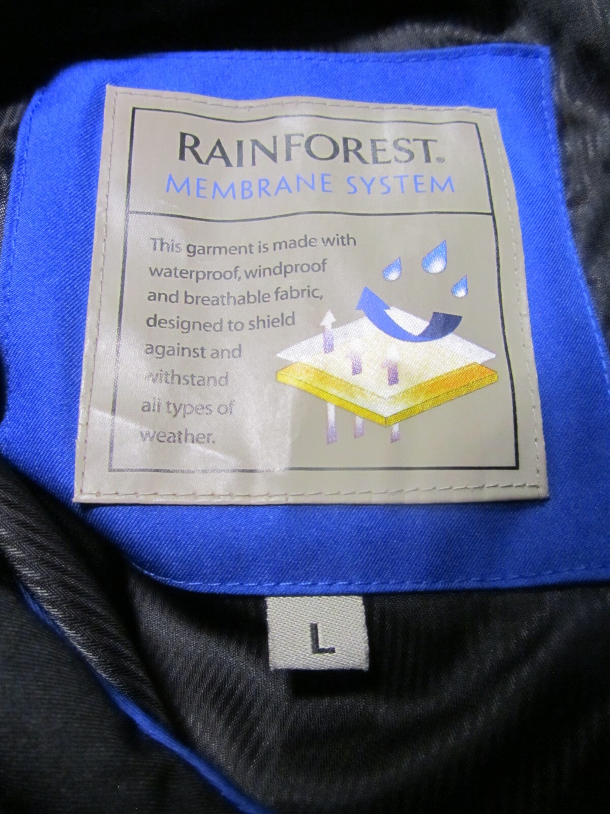 Rainforest Membrane System Mens Lined Full-Zip Ja… - image 5