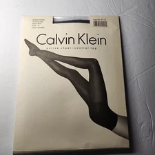 Vintage Calvin Klein Pantyhose Active Sheer Control Top Style 904 Size A SMOKE