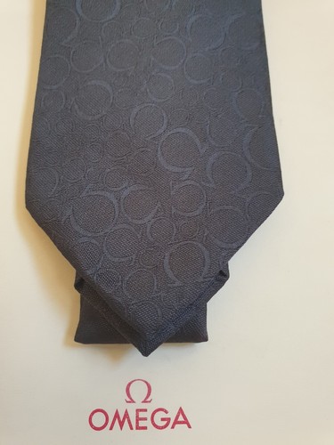 Brand New - Omega Black Silk Tie - VERY RARE & COLLECTABLE - Picture 2 of 5