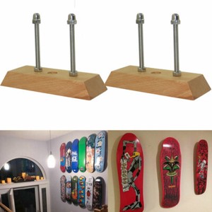 2Pcs Skateboard Display Wood Wall Mount , Hanger, Luxury Floating Deck Display