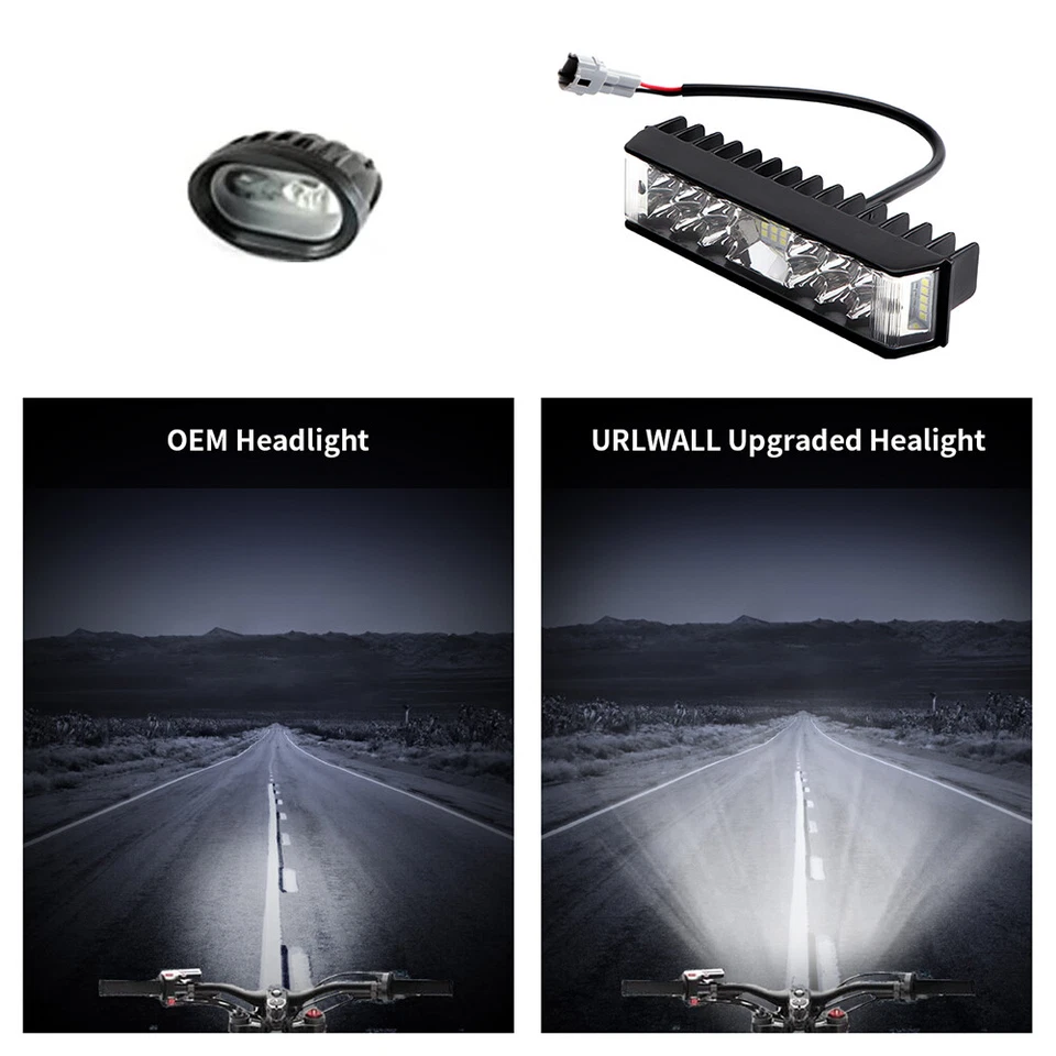 For SurRon LightBee Segway Headlight Plug N Play Light Bar Kit OffRoad E-Bike - Image 3 of 4