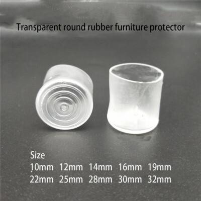 Clear Rubber Furniture Foot Table Chair Leg End Caps Cover Tips Floor Protectors