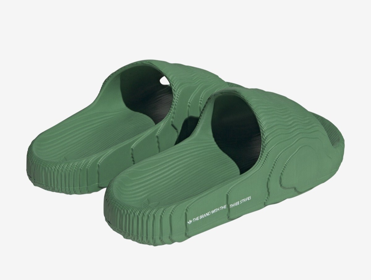 Adidas Originals Green Adilette 22 Slides (IF3661) adidas Originals Slide adilette 22 - Bright Green main image 4