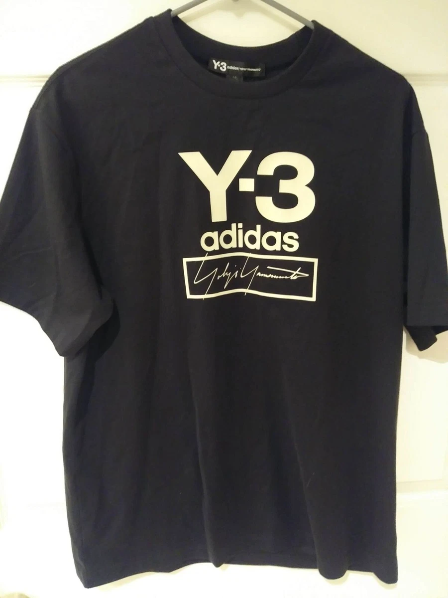 Y-3 Yohji Yamamoto Signature Stacked Logo Tee Small BNWT adidas y3