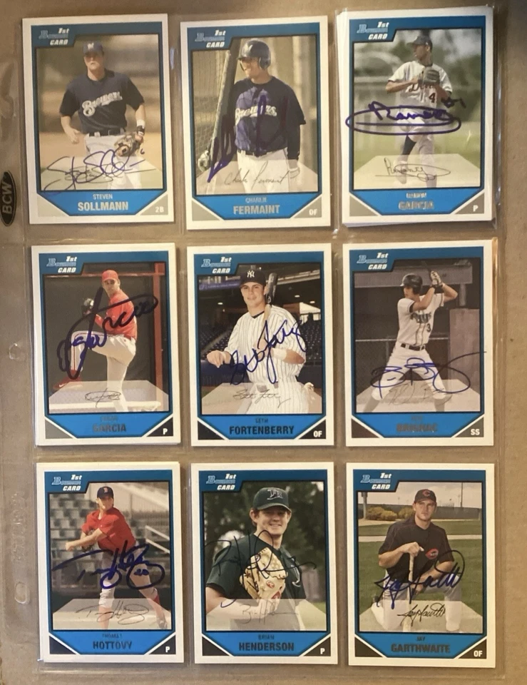 2007 BOWMAN PROSPECTS SIGNED AUTOGRAPHED CARDS - Image 2 of 4