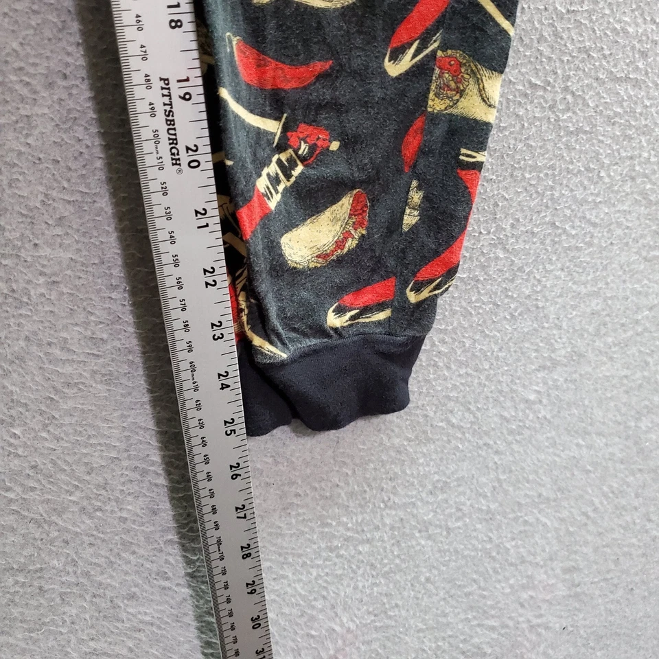 Pantalones de pijama negros pequeños Marvel para hombre Deadpool Taco cordón Foto 3 de 4