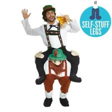 Adult Lederhosen Beer Man Piggyback Costume Bavarian Oktoberfest Ride On