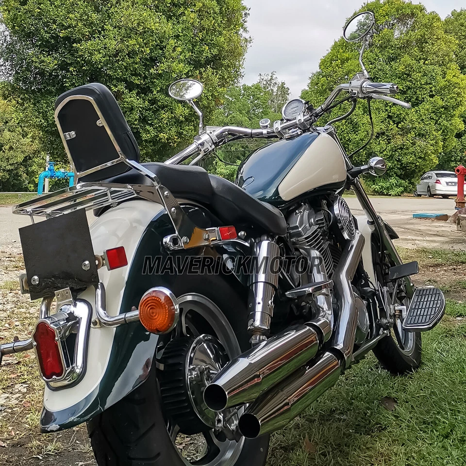 Portaequipajes barra Sissy respaldo para Honda Shadow VT 1100 Sabre Spirit 1100 ACE Foto 4 de 4