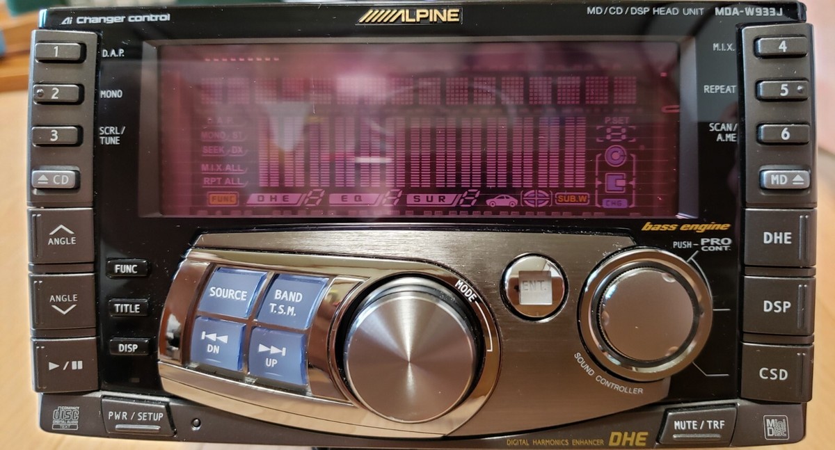 ALPINE MDA-W933J CD MD PLAYER AUX CAR AUDIO DECK | eBay
