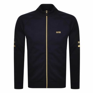 Boss Green Hugo Boss Skaz 1 Zip Up Sweatshirt Navy 50434916 | eBay