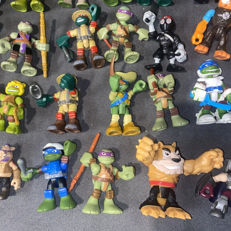 ENORME LOTE de 45 figuras Imaginext TMNT Half Shell Heroes algunas raras Foto 4 de 4