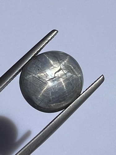 Natural Blue Grey Oval Star Sapphire Cabochon from Burma 13.61 ct 14 x 12 mm - Picture 2 of 20