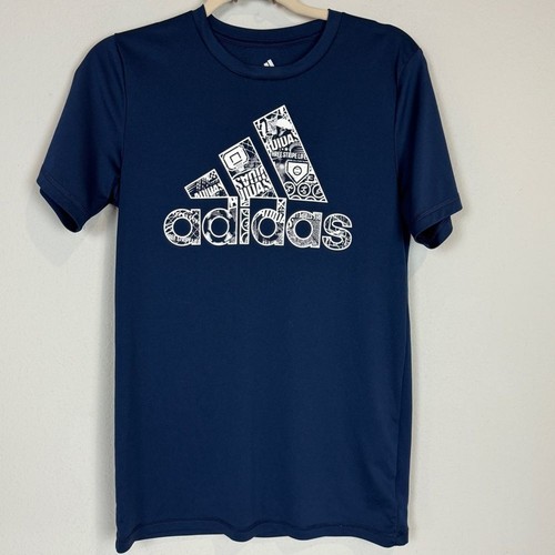 Adidas Navy Track Pants & Logo Climalite T-shirt L - Picture 8 of 13