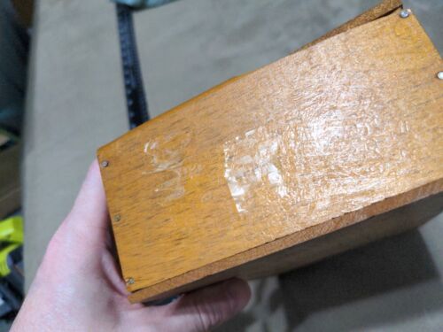 Vintage Clear Havana Perfectos Made-In-Bond Wooden Cigar Box Tampa-Havana Co. - Picture 14 of 15