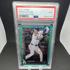 Topps 2025 Series 1 Shohei Ohtani Aqua Holo Foil #1 PSA 9 Dodgers