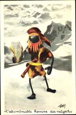 Künstler Ak Terry, L'Abominable homme des neiges, Schneemensch, Yeti - 3408995