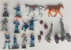 Marx Miniature HO Civil War Blue and Gray Playset Figures and Pieces