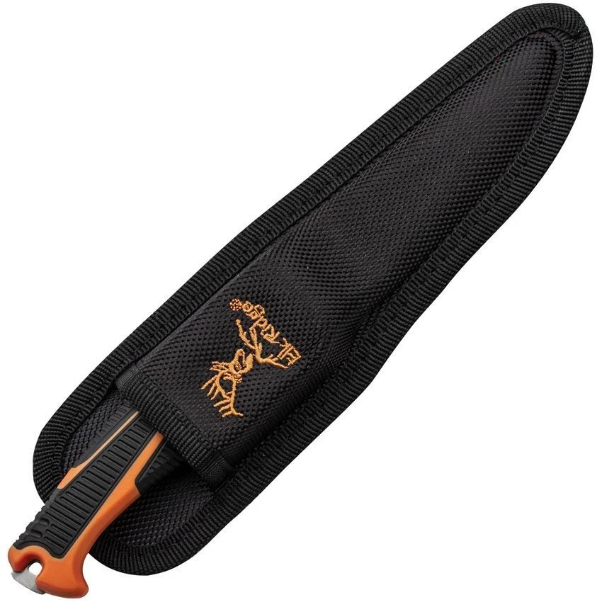 Elk Ridge Fixed Blade Orange/Black Rubberized Nylon Handle Knife ERTKFIX003 - Image 3 of 3