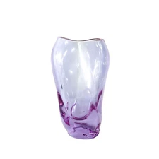 Abstract Signed Loredano Rosin (1936-1992) Murano Violet Alexandrite Glass Vase