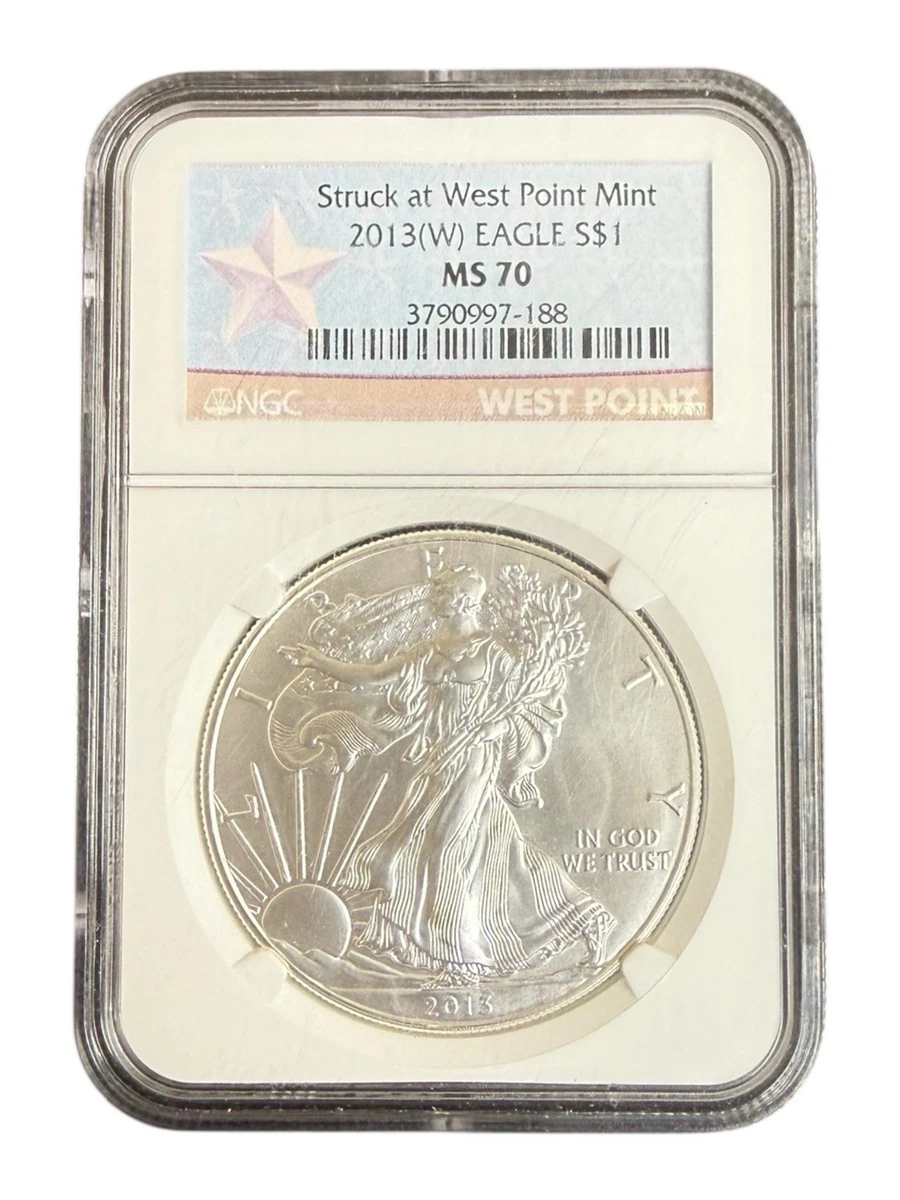 American Eagle MS 70 Graded 2013 Silver Bullion Coins for sale | eBay
