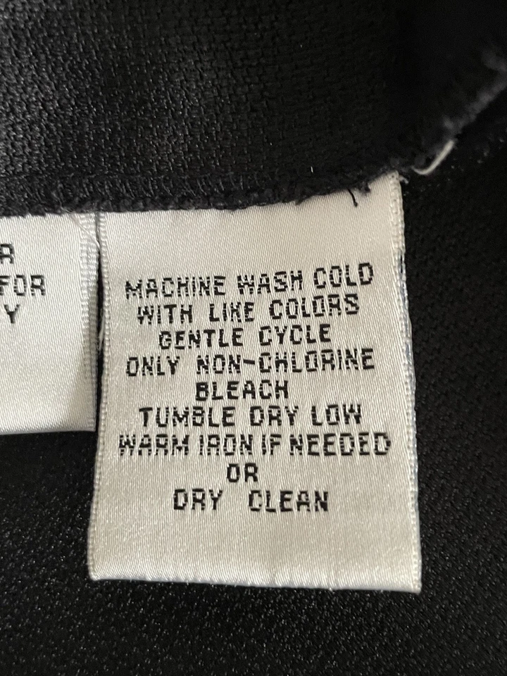 Vestido Talbots para mujer 14 negro elástico pana jersey costa cabaña pradera Y2K Foto 3 de 4