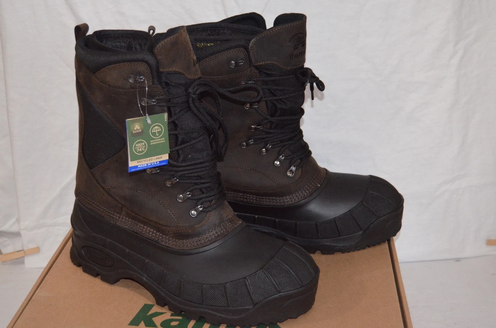 Kamik Men's Cody Waterproof Winter Boots, sz 14D