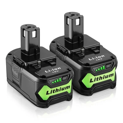 POWEREXTRA 2 Packs For Ryobi P108 18V 6.5Ah High Capacity Tool Battery 18Volt Lithium-Ion