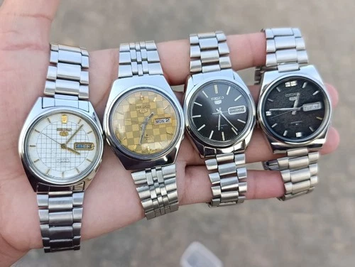 Vintage Seiko 5 Automatic Watches – Lot of 4 | Classic Japanese Mechanical Men's