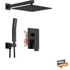 Shower System with High Pressure 10'' Rainfall Shower Head, Handheld Shower h...