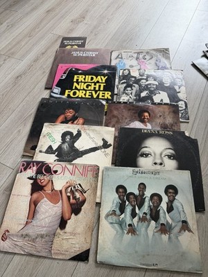Lot of 10 Soul Funk Rock Vinyl LPs   Anita Baker, Sly & Family Stone, Diana Ross