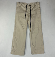 Tommy Hilfiger Chino Relaxed Pants Womens Size 10 Beuge Drawstring Front Pockets