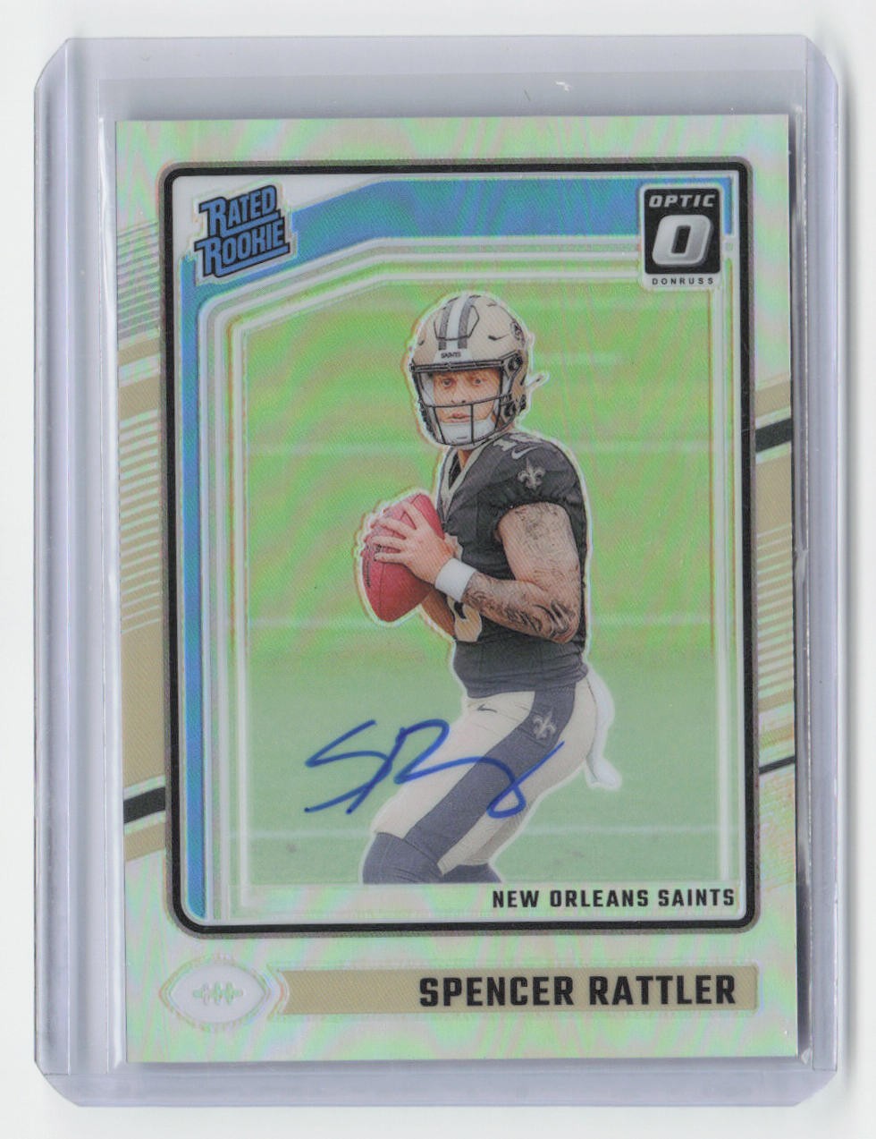 Spencer Rattler 2024 Optic Rated Rookies Autographs Holo SN,AU #289 #/150