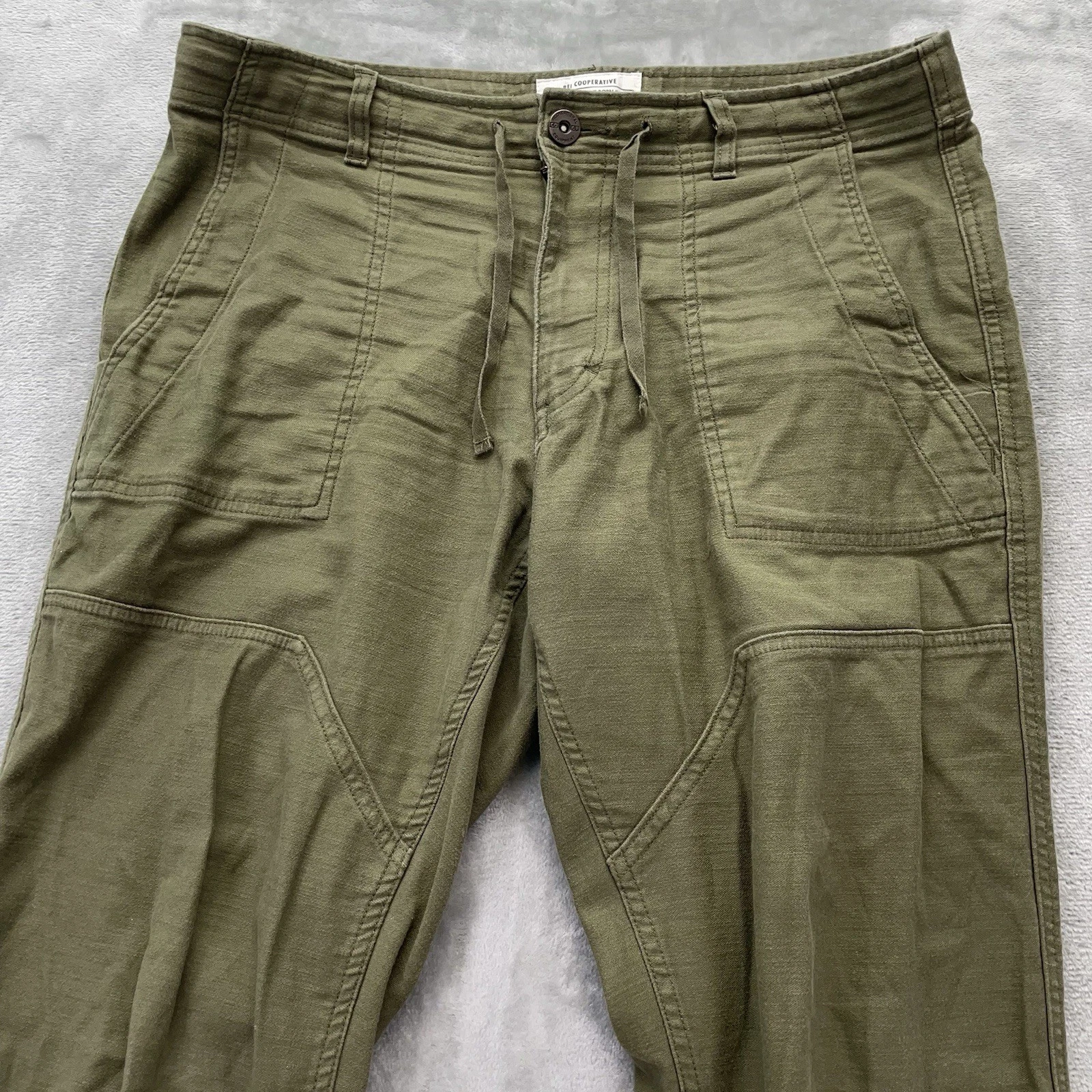 REI Co-Op Pants Men's 34x30 Green Trailsmith Joggers Double Knee Drawstring trek
Opens in a new wind