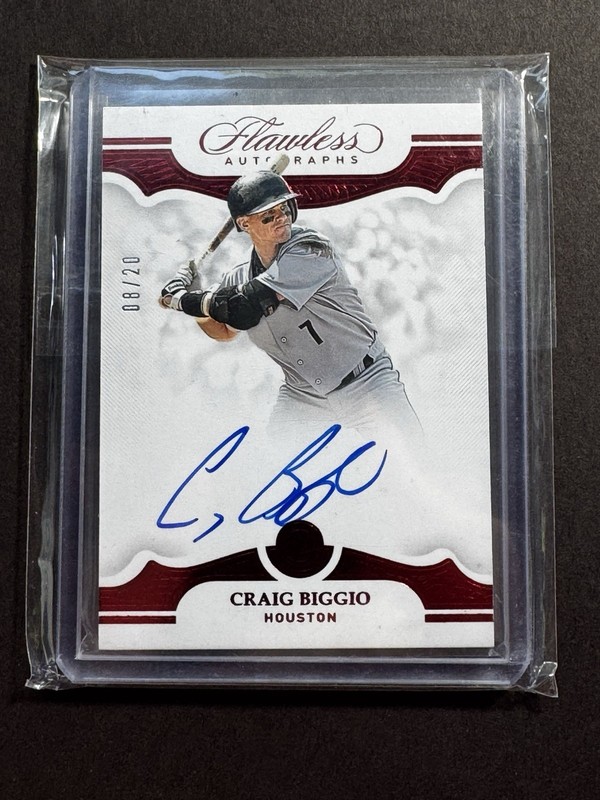 #08/20 - 2019 Panini Flawless Autographs - Craig Biggio