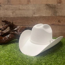 Texana Original 100X  Joan Sebastian Style Western Cowboy Felt Hat - White