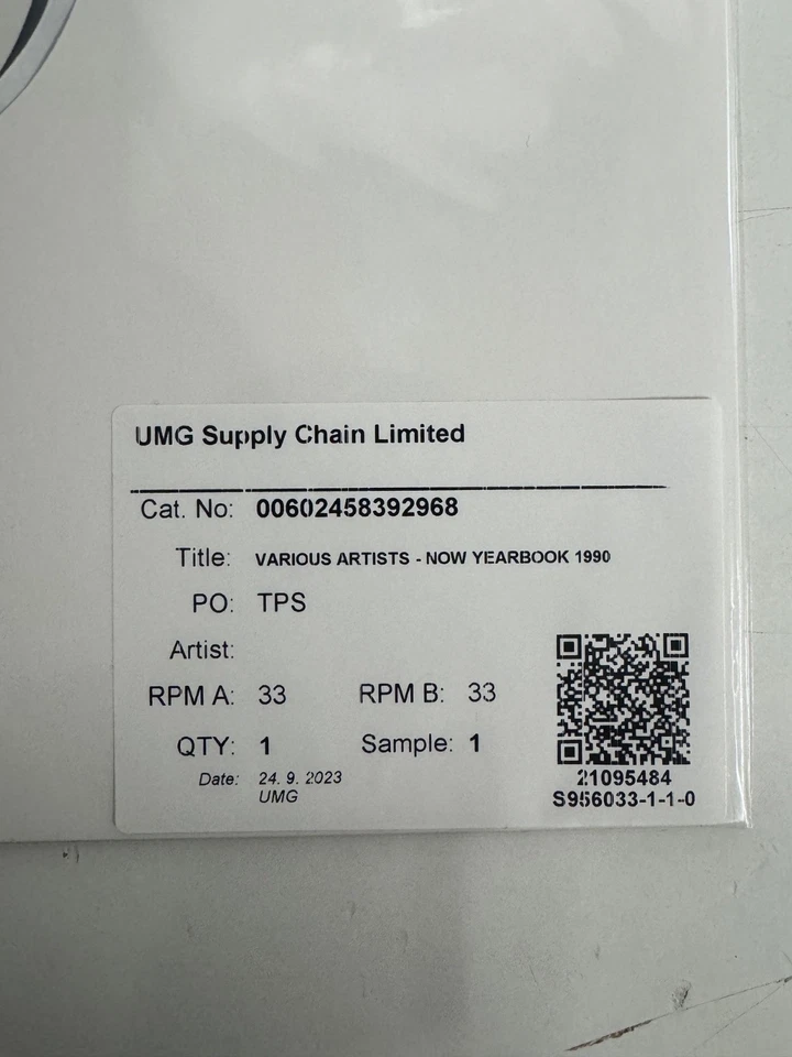 Test Pressing Vinyl - Now Yearbook 1990 - 3 LP - NEW - Image 4 of 4