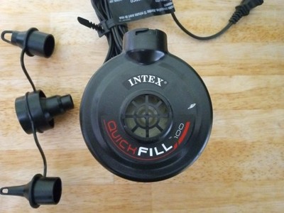 Intex Quick Fill 100 Air Pump with adapter fittings