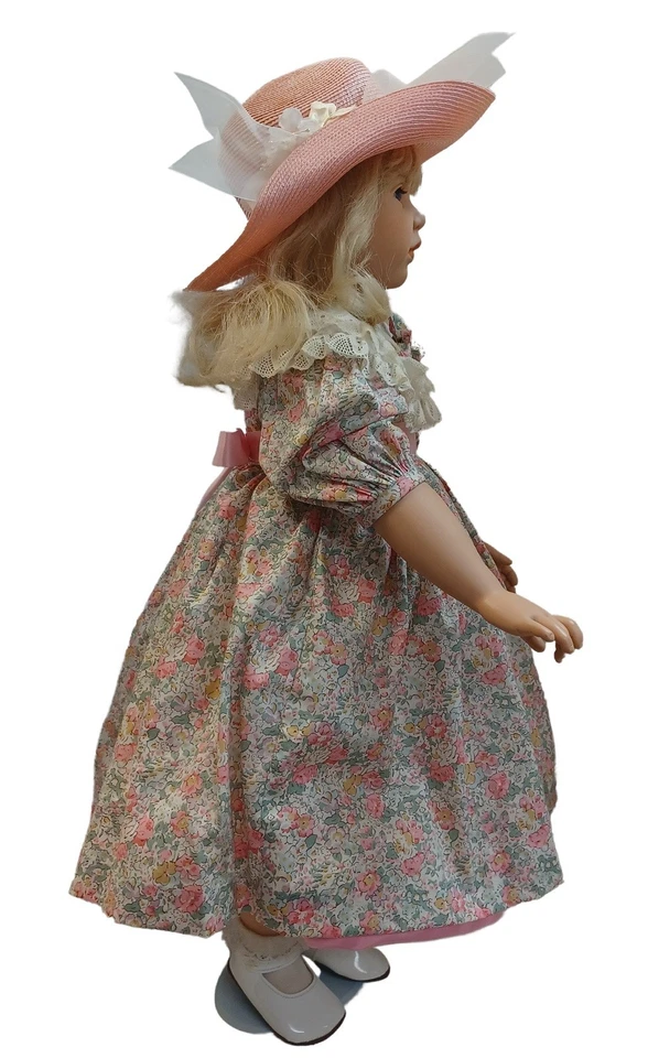 Muñeca Hildegard Gunzel Kimberly Alemana Ojos de Vidrio Pestañas Atadas a Mano Cabello Humano Foto 3 de 4