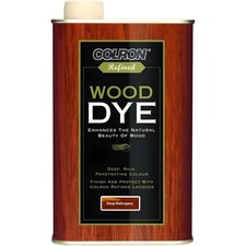Colron Wood Dye 250ml Deep Mahogany for Staining Interior Wood Finish