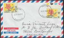 (B41)SARAWAK 1994 CLOSED POSTAL AGENCY PANDAN REINNER CDS ON COVER