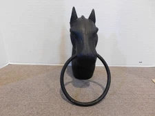 Vintage Cast Iron Horse Head Hitching Post 8"