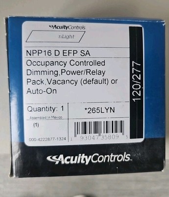 Acuity nLight NPP16 D EFP SA Power Pack 16A Dimming Occupancy NEW