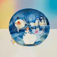 Vintage 1988 Knowles Disney Cinderella “Bibbidi-Bobbidi-Boo” Collector Plate 8.5