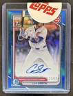 2024 Bowman Draft Cam Smith Chrome Auto Blue Refractor 1st Prospect #/150 Cubs
