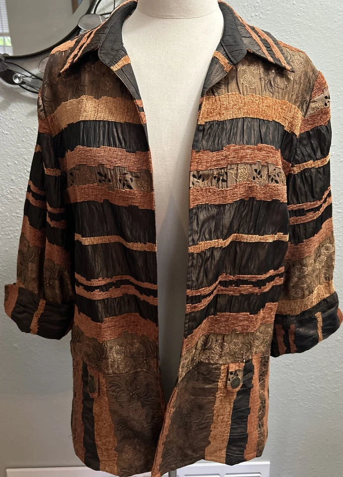 Koret P Brown Burnt Orange Blazer Jacket Open Front. Excellent Condition Sz 18W - Image 2 of 4