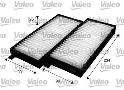 Innenraumfilter Pollenfilter Valeo x2 Paar für 05- SSANGYONG Actyon Sport Kyron