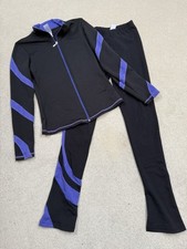 Chloe Noel Ice Skating Trousers & Zip Up Set Flares Size  AXS