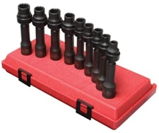 Sunex 2695 Tools 9-piece 1/2 In. Drive 12-point Metric Driveline Socket Set